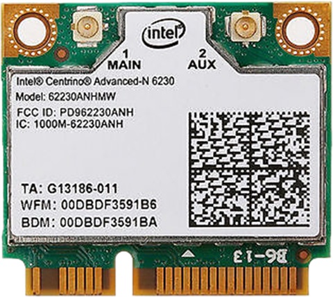 Intel Centrino Advanced-N 6230 300Mbps Dualband PCI-e Wifi Card - CeX ...